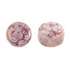 Les perles par Puca® Kalos beads Opaque white bronze 03000/15496